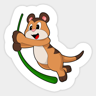 Meerkat Swinging Root rope Sticker